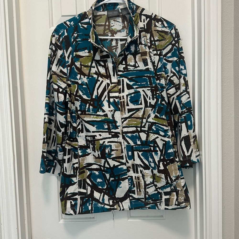 Chico's Abstract Patterned Jacket - image 1